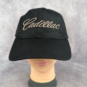 Callaway Cadillac Script Golf Hat Black Adjustable Strapback Cotton Cap NWT